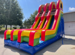 24 foot double lane dry slide