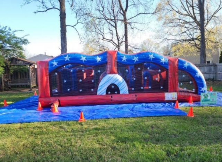25 foot star spangled obstacle course